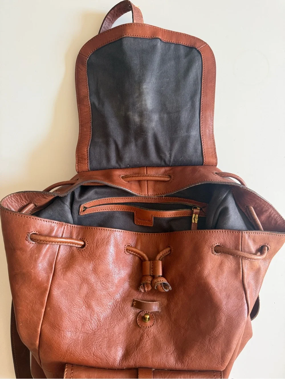 Madewell Transport Rucksack - Brown Leather
